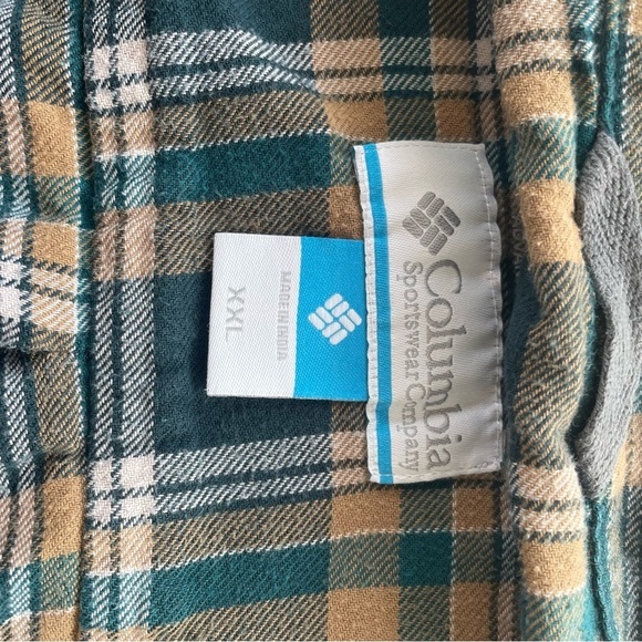 Omni-Wick Mens Plaid Flannel Shirt XXL Columbia - Picture 5 of 11